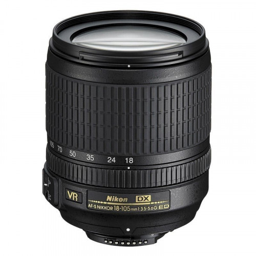 Nikon AF-S DX NIKKOR 18-105mm f/3.5-5.6G ED VR SLR Objetivo de Zoom Estándar Negro
