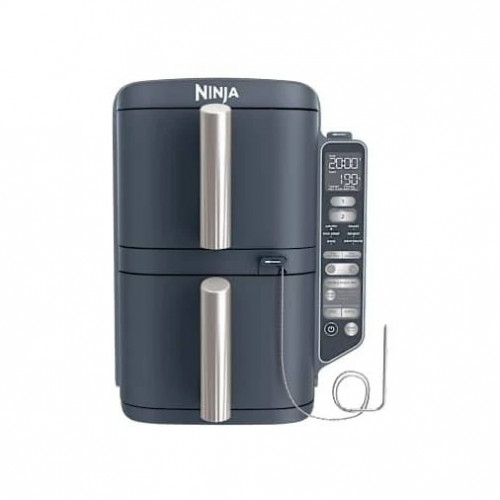 Ninja Freidora de aire Vertical Double Stack XL con 2 cajones superpuestos y termómetro de cocción digital sl451eucyd