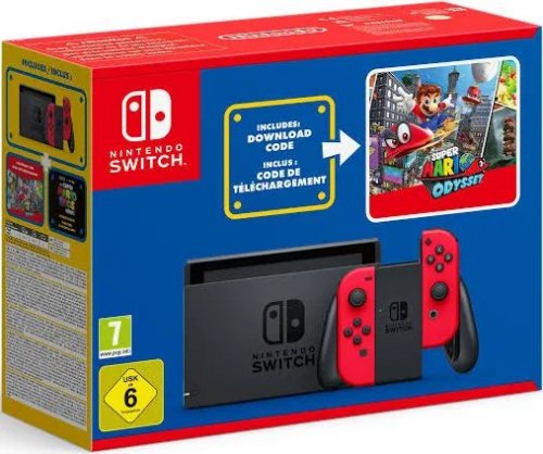 Nintendo 10011123 switch red + super mario odyssey videoconsola p