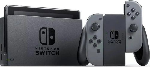Nintendo Switch and Mario Kart 8 Deluxe Bundle Gray Joy-Cons