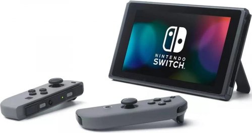 Nintendo Switch and Mario Kart 8 Deluxe Bundle Gray Joy-Cons