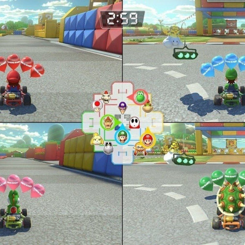 Nintendo Switch OLED Azul Neón/Rojo Neón + Mario Kart 8 Digital + Nintendo Switch Online 3 Meses