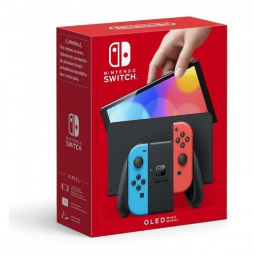 Nintendo Switch OLED Azul Neón/Rojo Neón + Turtle Beach Realmz Wireless Sonic Green Hill Zone