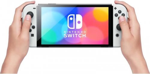 Nintendo Switch Oled Blanco Con Mario Kart 8 Deluxe Preinstalado