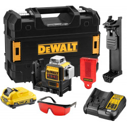 Nivel Láser Autonivelante 3 líneas 360º color rojo DCE089D1R Dewalt