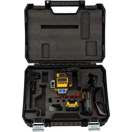 Nivel Láser Autonivelante 3 líneas 360º color rojo DCE089D1R Dewalt