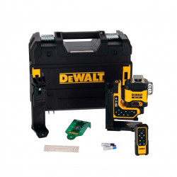 Nivel láser autonivelante Verde con control remoto de 3 lineas 360º XR 18V Dewalt DCLE34035B