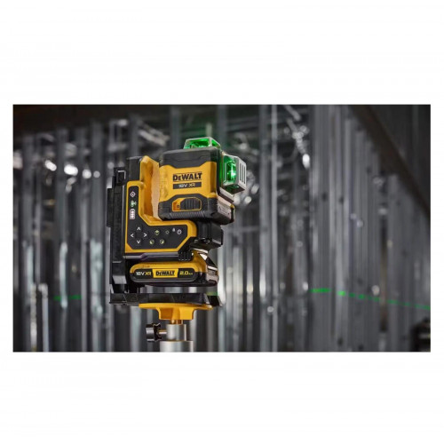 Nivel láser autonivelante Verde con control remoto de 3 lineas 360º XR 18V Dewalt DCLE34035B