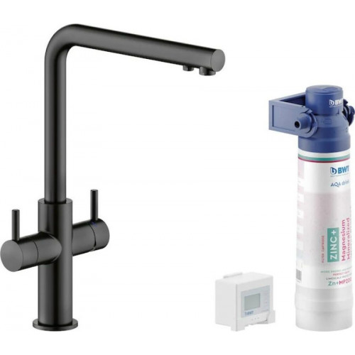 Nobili Aq93823/3Vbbm Sorgente filtra Mezclador de cocina de doble palanca de agua filtrada