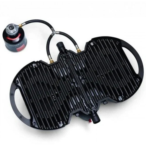 NomadiQ BBQ 3.0 Gas Grill with Piezo Ignition, 3.2 kW, Black