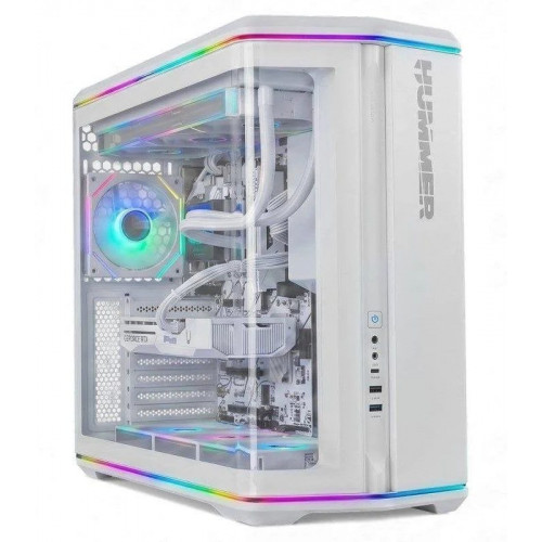 Nox Hummer Anvil Semitorre ATX Cristal curvo ARGB Blanca