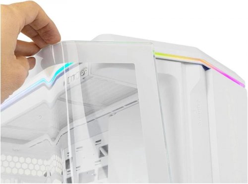 Nox Hummer Anvil Semitorre ATX Cristal curvo ARGB Blanca