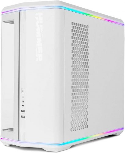 Nox Hummer Anvil Semitorre ATX Cristal curvo ARGB Blanca