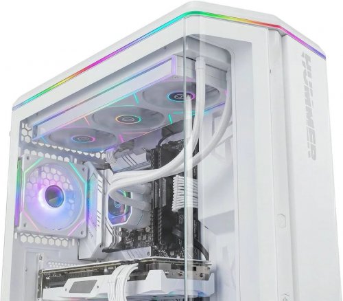Nox Hummer Anvil Semitorre ATX Cristal curvo ARGB Blanca