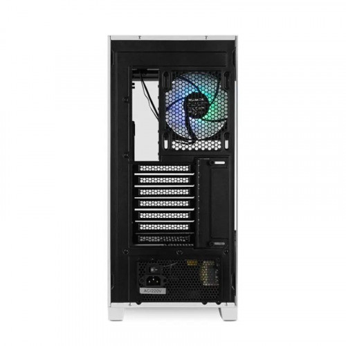 NOX Semitorre HUMMER ETHER Cristal Curvo Negro&Bla