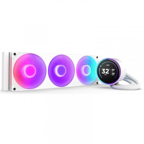 NZXT Kraken Elite 360 RGB Kit Refrigeración Líquida con Pantalla IPS 360mm Blanco