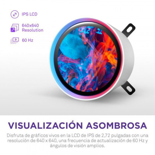 NZXT Kraken Elite 360 RGB Kit Refrigeración Líquida con Pantalla IPS 360mm Blanco