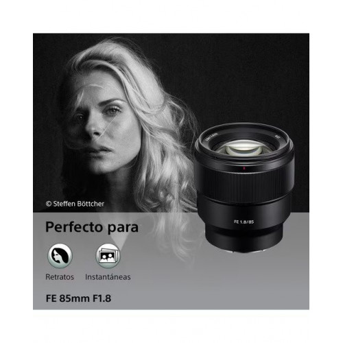 Objetivo Sony FE 85mm F1.8 para monturas tipo E SEL85F18