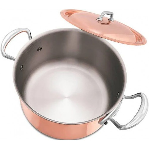 Olla M'6S, 20 cm, con tapa, cobre, Mauviel
