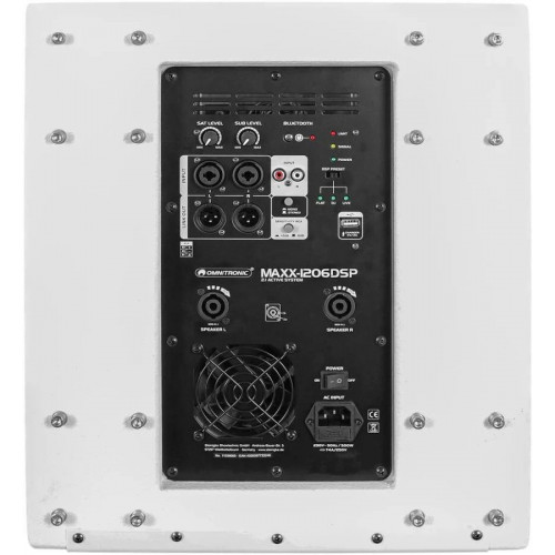 OMNITRONIC MAXX-1206DSP sistema activo 2.1 blanco