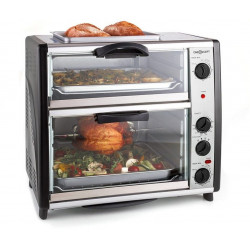 OneConcept Horno doble con placa grill