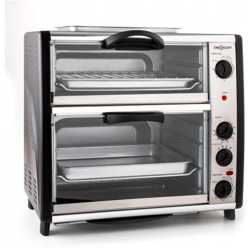 OneConcept Horno doble con placa grill