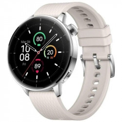 OnePlus Watch 3 GPS NFC 43mm AMOLED Plata Correa Blanca M Resistencia Agua 5ATM+IP68