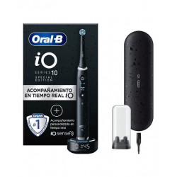 Oral-B iO 10 Special Edition, Cepillo De Dientes Eléctrico Negro, 1 Cabezal, 1 Estuche Cargador De Viaje, Diseñado Por Braun, Diseñado Por Braun Negro