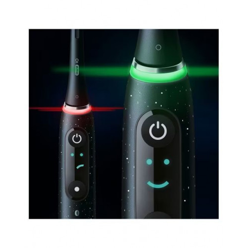 Oral-B iO 10 Special Edition, Cepillo De Dientes Eléctrico Negro, 1 Cabezal, 1 Estuche Cargador De Viaje, Diseñado Por Braun, Diseñado Por Braun Negro