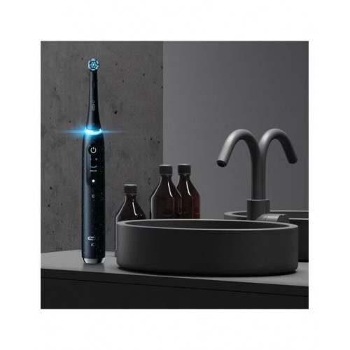 Oral-B iO 10 Special Edition, Cepillo De Dientes Eléctrico Negro, 1 Cabezal, 1 Estuche Cargador De Viaje, Diseñado Por Braun, Diseñado Por Braun Negro