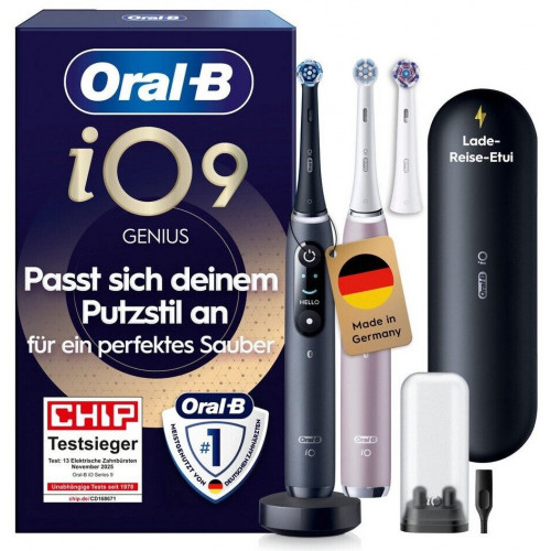 Oral-B iO Series 9 Duo Black Onyx/Rose Quartz