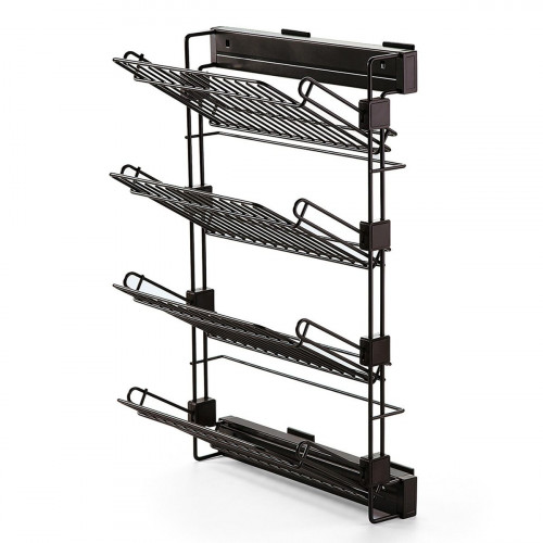 Organizador de ranuras para zapatos extraíble Emuca Quartz marrón para 8 pares 28-32x88x46 cm