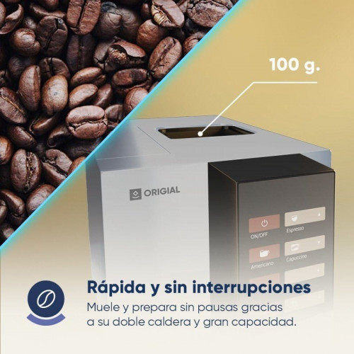 Origial Barista Wifi Black Cafetera Superautomática WIFI 19 Bares Blanca
