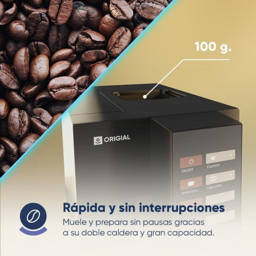 Origial Barista Wifi Black Cafetera Superautomática WIFI 19 Bares Negra