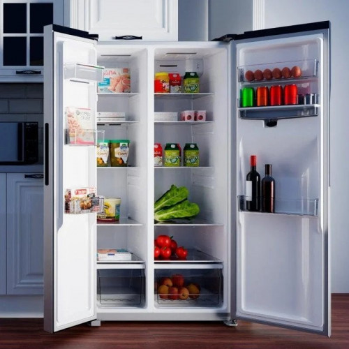 Origial Cool&Freeze SBS Frigorífico Americano con Dispensador No Frost E Acero Inoxidable