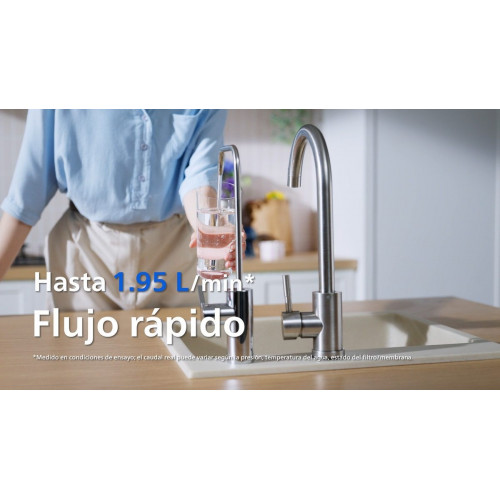 Ósmosis inversa PHILIPS de flujo directo AUT8960 ultra-compacta 1,90 l/Min con remineralizador