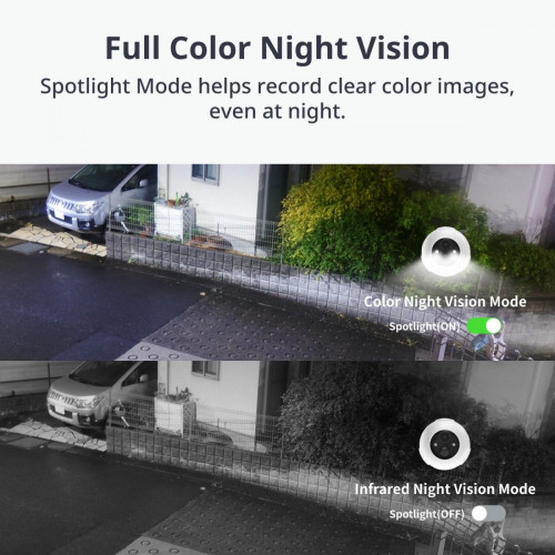 Outdoor Spotlight Cam 2K Combo