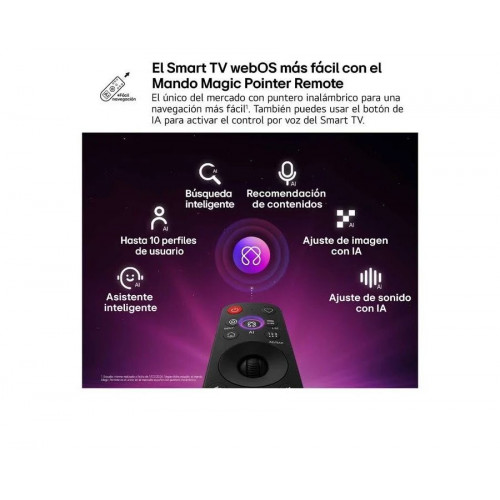 Outlet Smart TV LG QNED MiniLED AI QNED70 65 pulgadas 4K 2026 - 65QNED70B6C.OUTLET