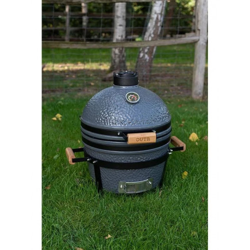 OUTR Barbacoa kamado grill medium 40 verde recomendado para de 6 a