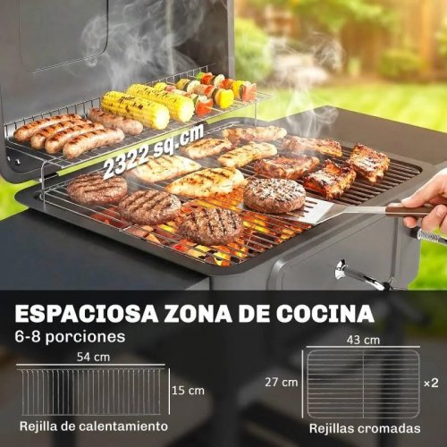 Outsunny Barbacoa de carbón