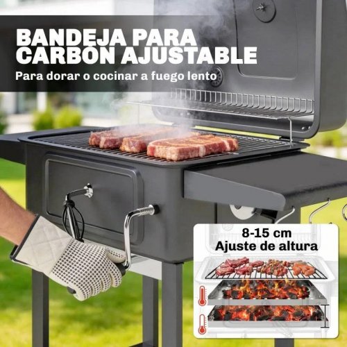 Outsunny Barbacoa de carbón
