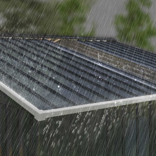 Outsunny Caseta De Jardín De Exterior 4,9 M² 277x195x192 Cm Gris Oscuro