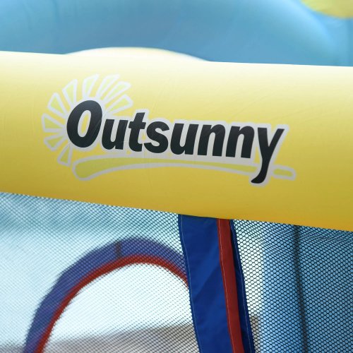Outsunny Castillo Hinchable Para Niños Con Piscina 360x175x180 Cm Multicolor