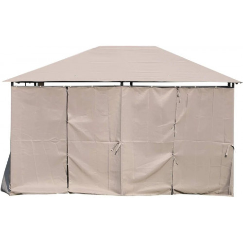 Outsunny Cenador con Techo al Aire Libre Gazebo Pabellón Exterior