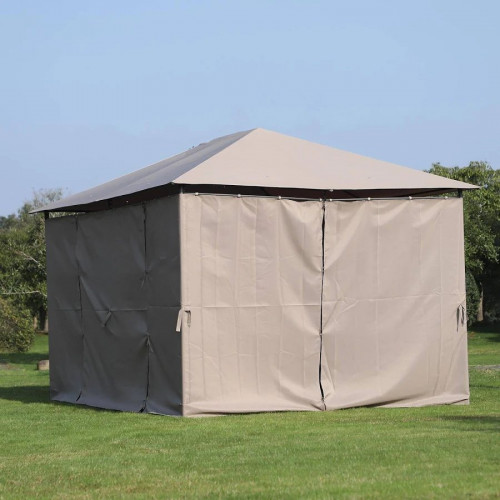 Outsunny Cenador con Techo al Aire Libre Gazebo Pabellón Exterior
