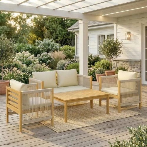 Outsunny Conjunto de Jardín 120x60x64 cm