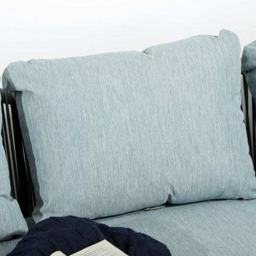 Outsunny Conjunto De Muebles De Ratán 2 Sofá De 2 Plazas Sofá De Esquina Mesa