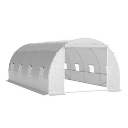 Outsunny Invernadero 6x3x2 M Caseta Para Jardín Terraza Cultivo Plantas Flores