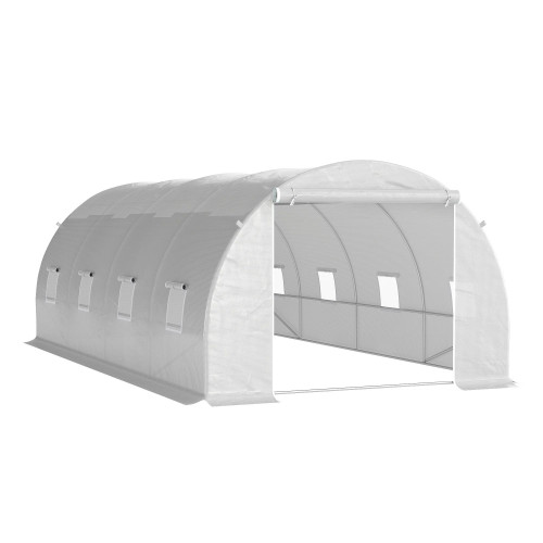 Outsunny Invernadero 6x3x2 M Caseta Para Jardín Terraza Cultivo Plantas Flores