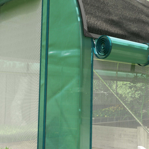 Outsunny Invernadero De Exterior 4,5x2x2 M Con Paredes Laterales Enrollables